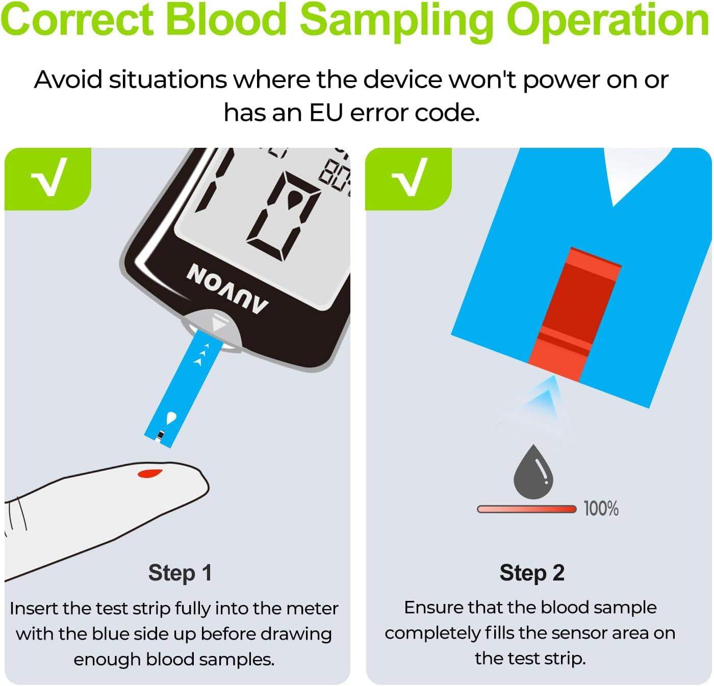 Blood Sugar Glucose Monitor Diabetes Test Kit with 50 Test Strips for Easy At-Home Glucose Testing - imprüv  
