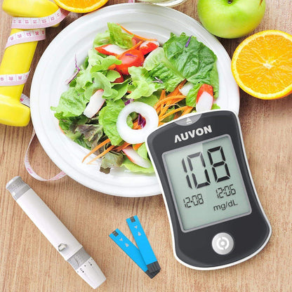 Blood Sugar Glucose Monitor Diabetes Test Kit with 50 Test Strips for Easy At-Home Glucose Testing - imprüv  