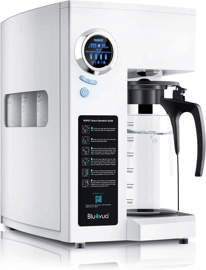 Bluevua Reverse Osmosis Countertop Water Filter System with 6-Stage Purification and Remineralization (Optional UV Sterilization) - imprüv  