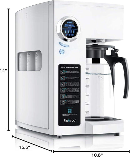 Bluevua Reverse Osmosis Countertop Water Filter System with 6-Stage Purification and Remineralization (Optional UV Sterilization) - imprüv  