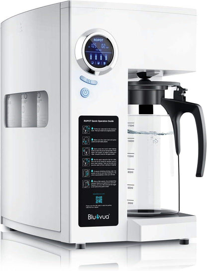 Bluevua Reverse Osmosis Countertop Water Filter System with 6-Stage Purification and Remineralization (Optional UV Sterilization) - imprüv  