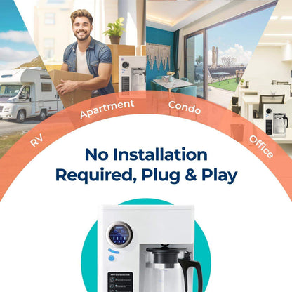 Bluevua Reverse Osmosis Countertop Water Filter System with 6-Stage Purification and Remineralization (Optional UV Sterilization) - imprüv  