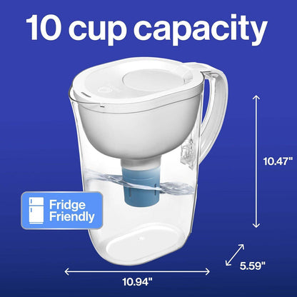 Brita Everyday Elite Water Filter Pitcher with 10 Cup Capacity, Removes 99 Percent of Lead - imprüv  