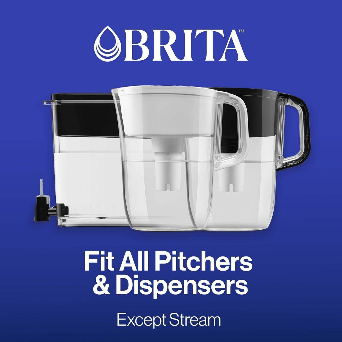 Brita Everyday Elite Water Filter Pitcher with 10 Cup Capacity, Removes 99 Percent of Lead - imprüv  