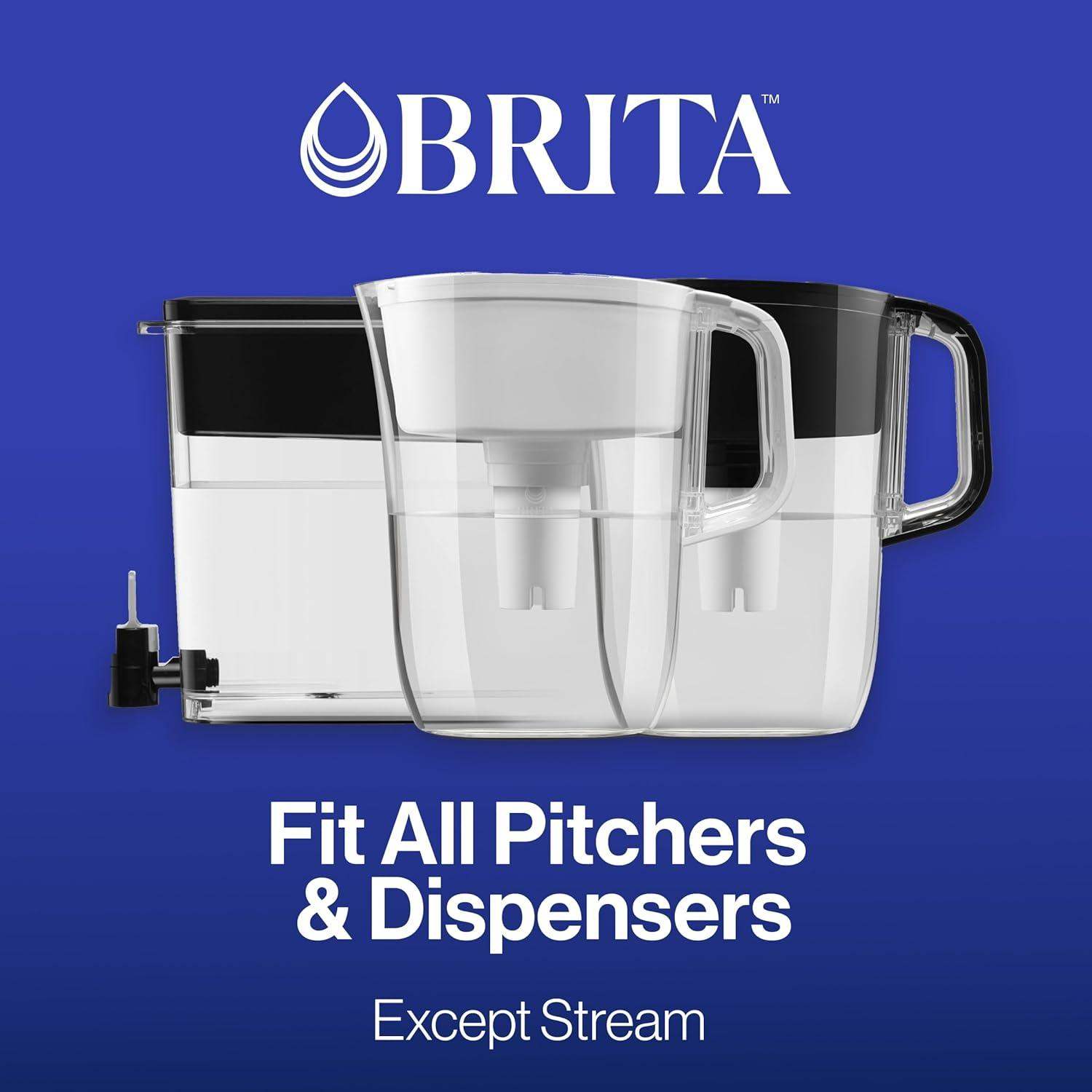 Brita Everyday Elite Water Filter Pitcher with 10 Cup Capacity, Removes 99 Percent of Lead - imprüv  