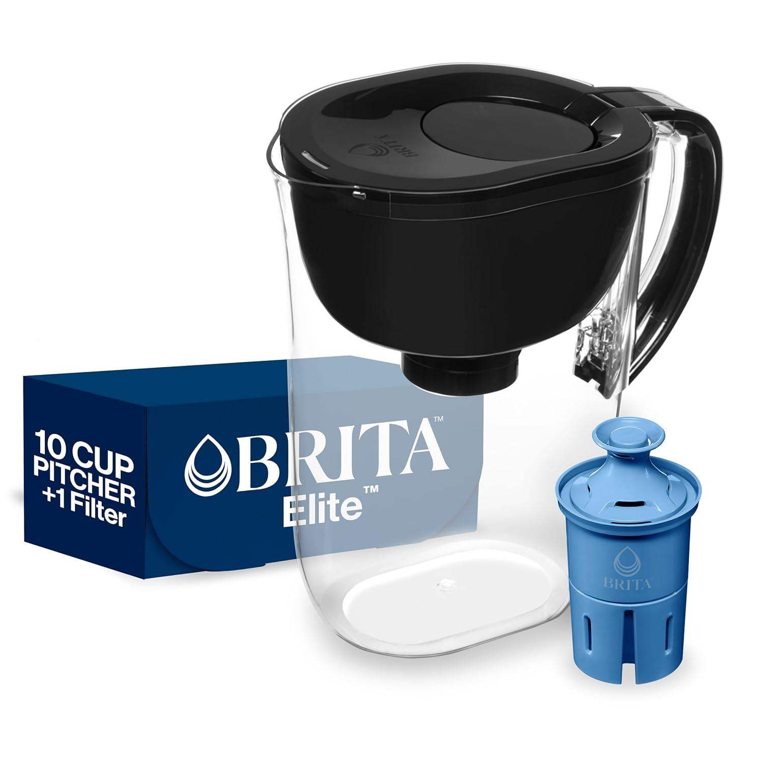 Brita Everyday Elite Water Filter Pitcher with 10 Cup Capacity, Removes 99 Percent of Lead - imprüv  