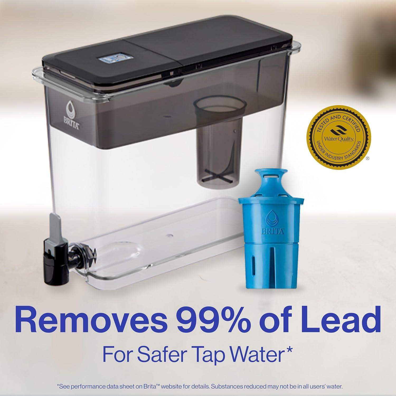 Brita UltraMax Elite Water Filter Dispenser with 27 Cup Capacity, Removes 99 Percent of Lead - imprüv  