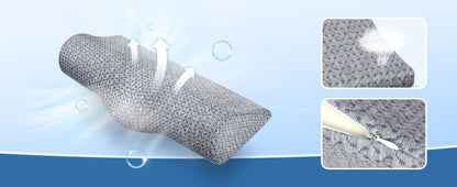 Cervical Neck Pillow with High-Density Memory Foam for Contoured Orthopedic Neck Support - imprüv  