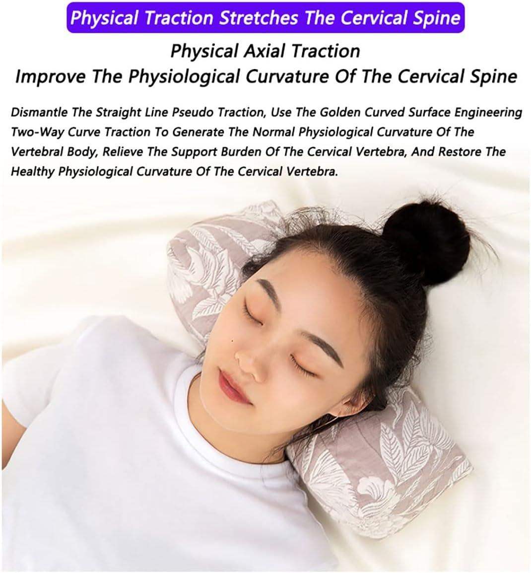 Cervical Roll Neck Pillow with 100% Buckwheat Filling for Corrective Sleep Posture and Neck Curve Support - imprüv  