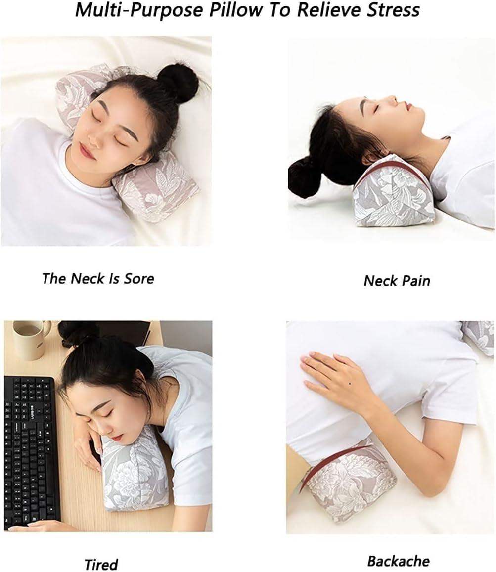 Cervical Roll Neck Pillow with 100% Buckwheat Filling for Corrective Sleep Posture and Neck Curve Support - imprüv  