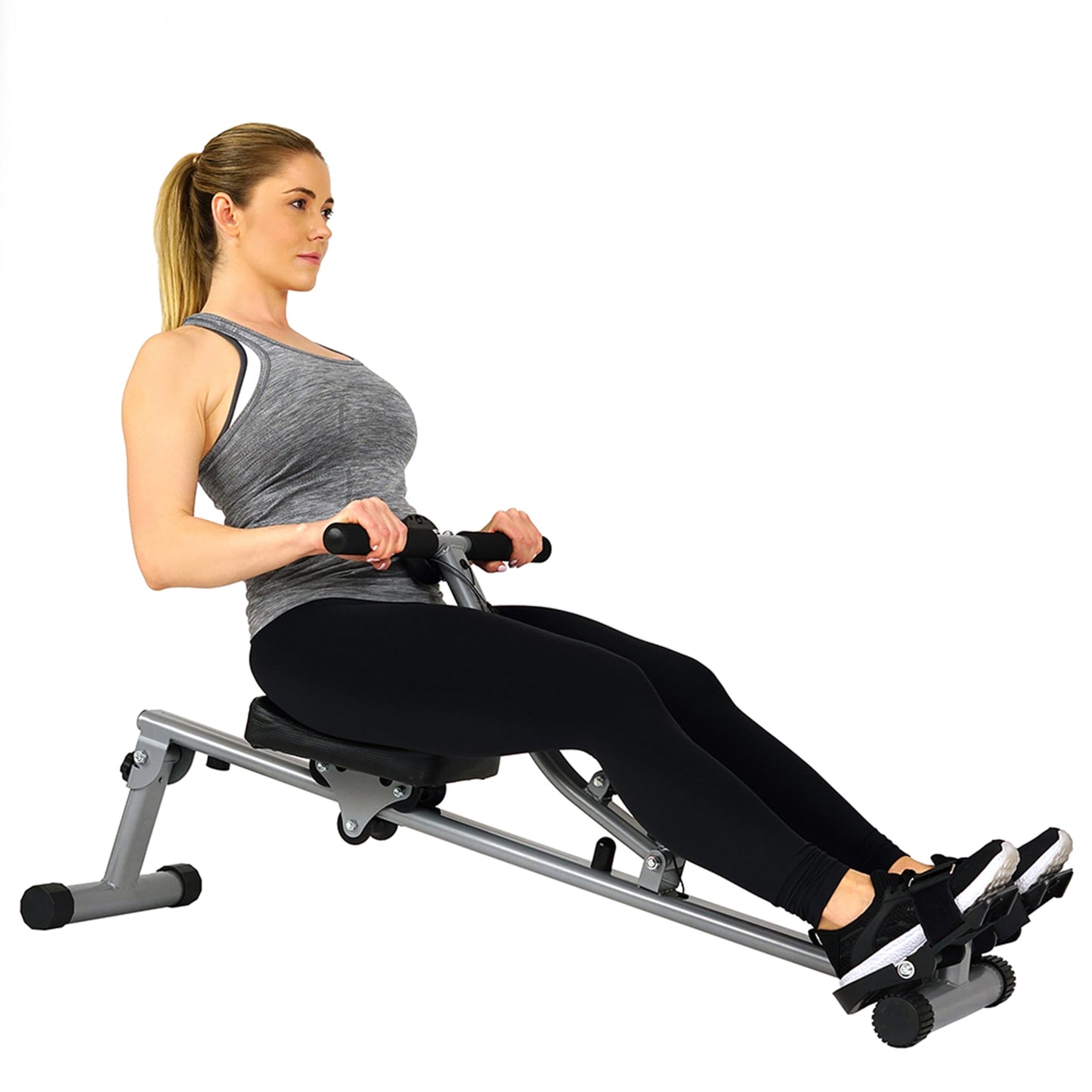 Compact Hydraulic Resistance Rowing Machine for Cardio, Endurance, and Upper Body Strength Training - imprüv  