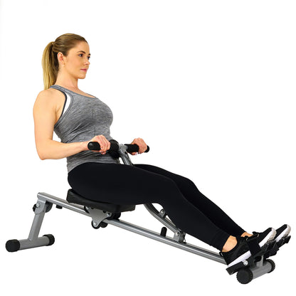 Compact Hydraulic Resistance Rowing Machine for Cardio, Endurance, and Upper Body Strength Training - imprüv  