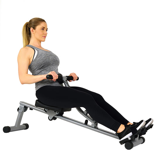 Compact Hydraulic Resistance Rowing Machine for Cardio, Endurance, and Upper Body Strength Training - imprüv  