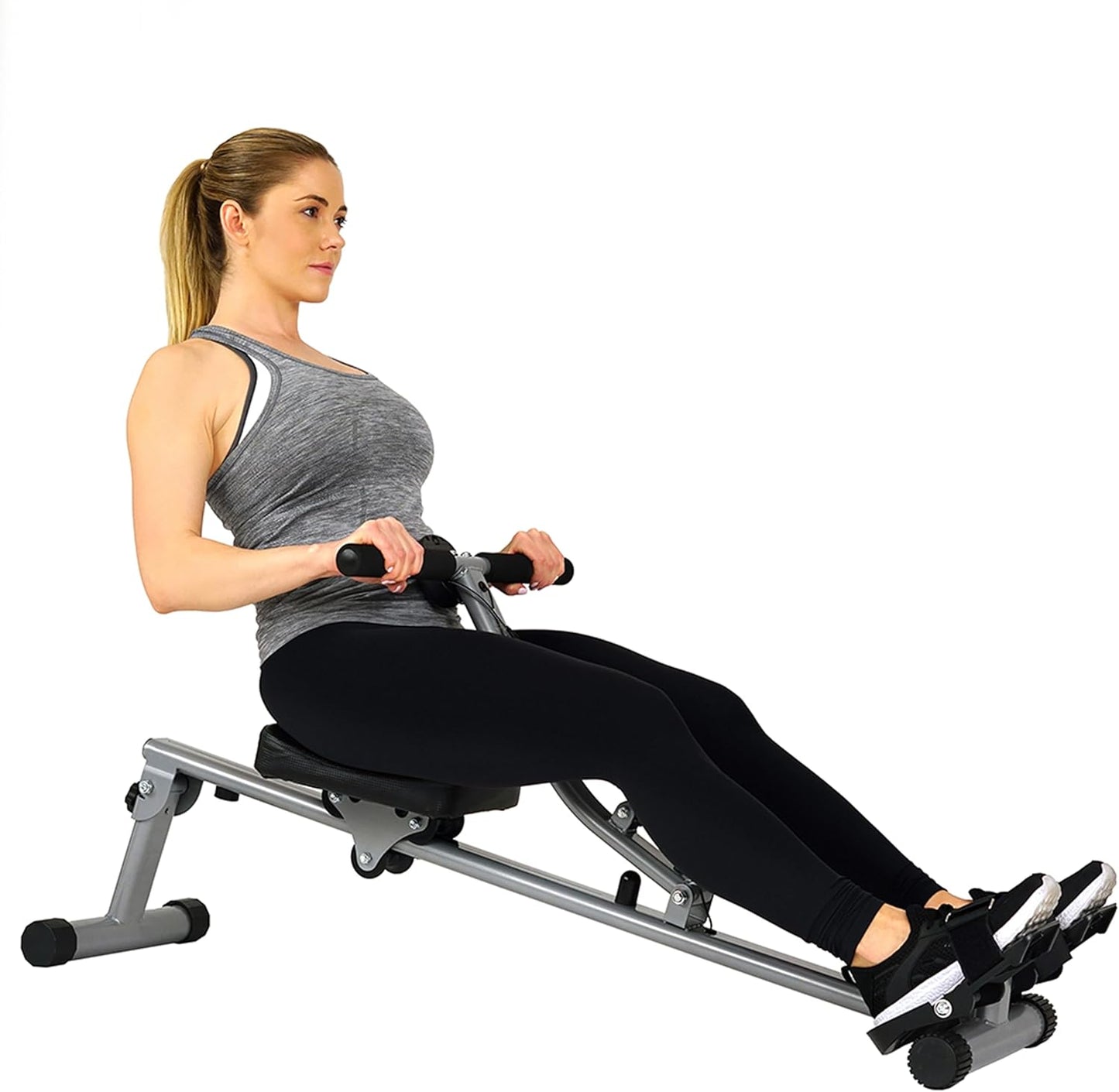Compact Hydraulic Resistance Rowing Machine for Cardio, Endurance, and Upper Body Strength Training - imprüv  
