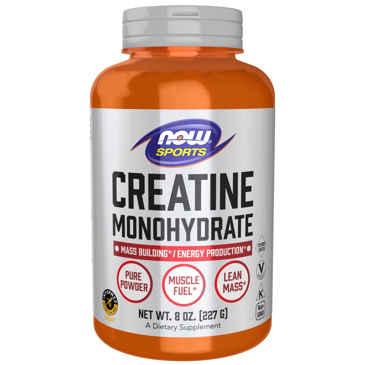 Creatine Monohydrate Powder by NOW Sports Micronized Formula for Muscle Fuel and Workout Performance - imprüv  