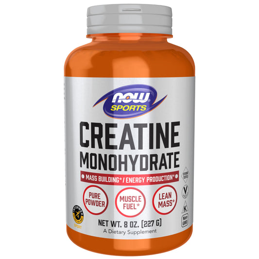 Creatine Monohydrate Powder by NOW Sports Micronized Formula for Muscle Fuel and Workout Performance - imprüv  