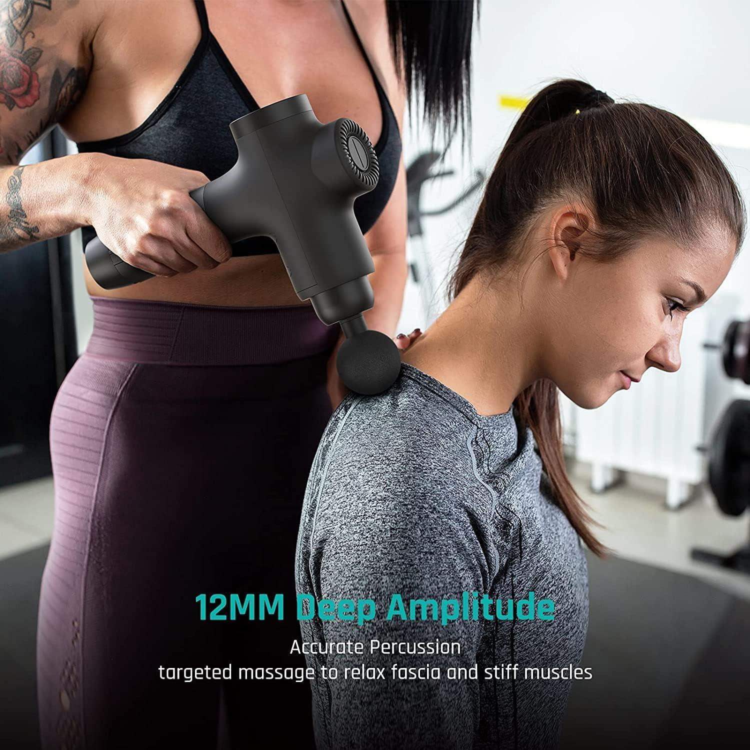 Deep Tissue Percussion Massage Gun for Athletes, Muscle Tension, and Myofascial Release - imprüv  