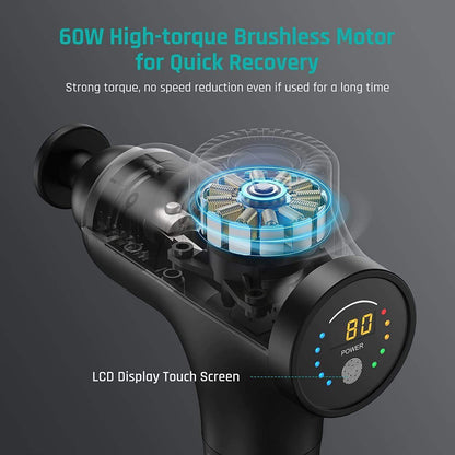 Deep Tissue Percussion Massage Gun for Athletes, Muscle Tension, and Myofascial Release - imprüv  