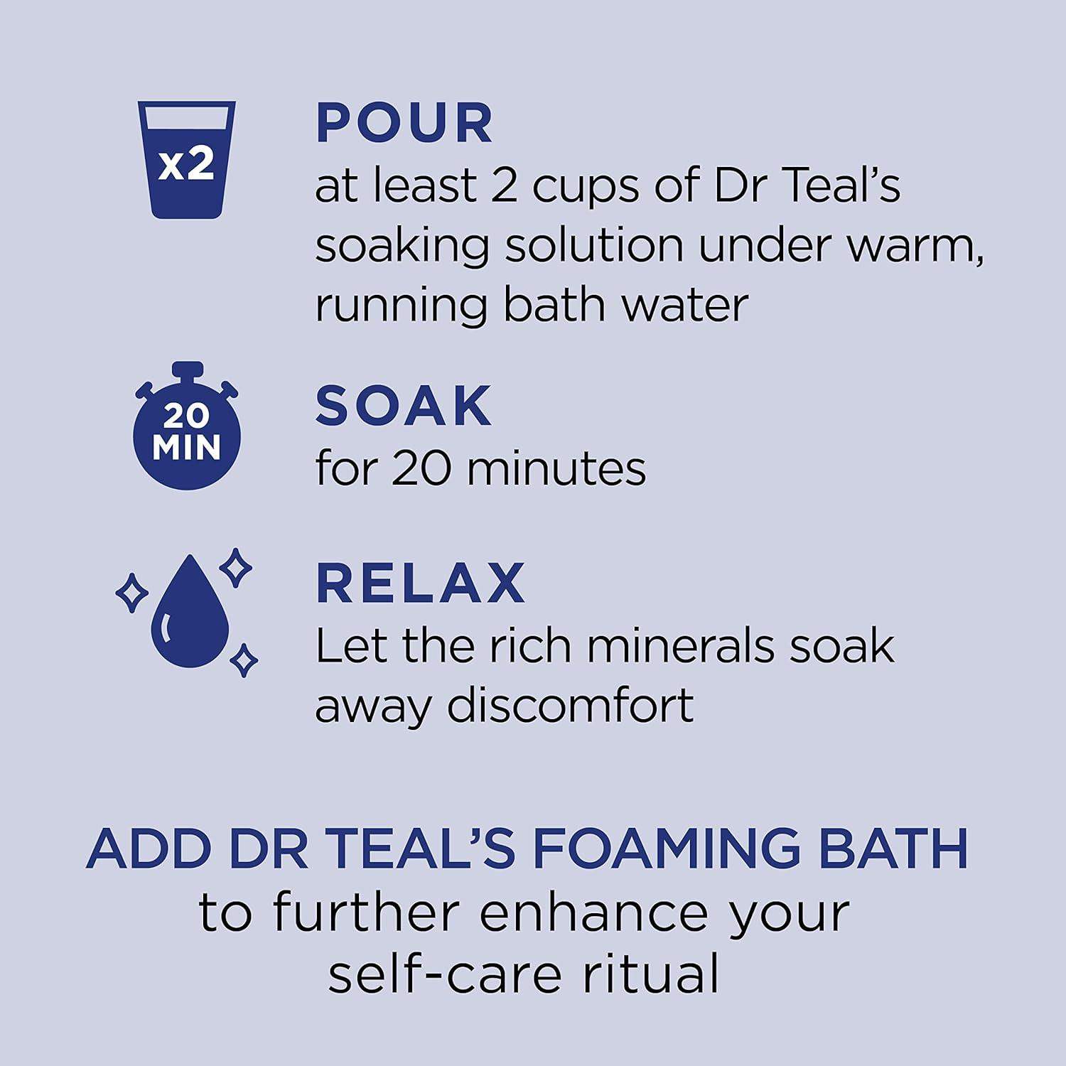 Dr Teal's Epsom Salt Magnesium Soak, Fragrance-Free, 4 lbs - imprüv  