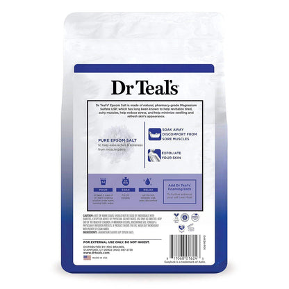 Dr Teal's Epsom Salt Magnesium Soak, Fragrance-Free, 4 lbs - imprüv  