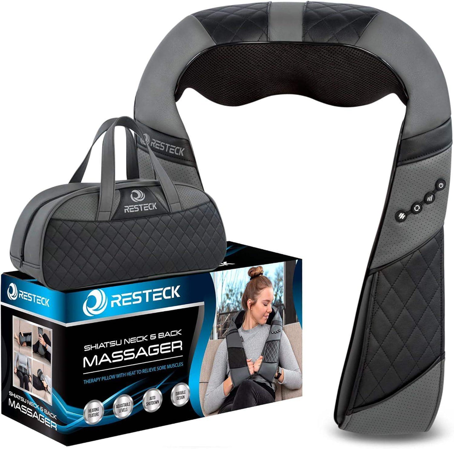 Electric Shiatsu Deep Tissue Neck Massager with Heat - imprüv  