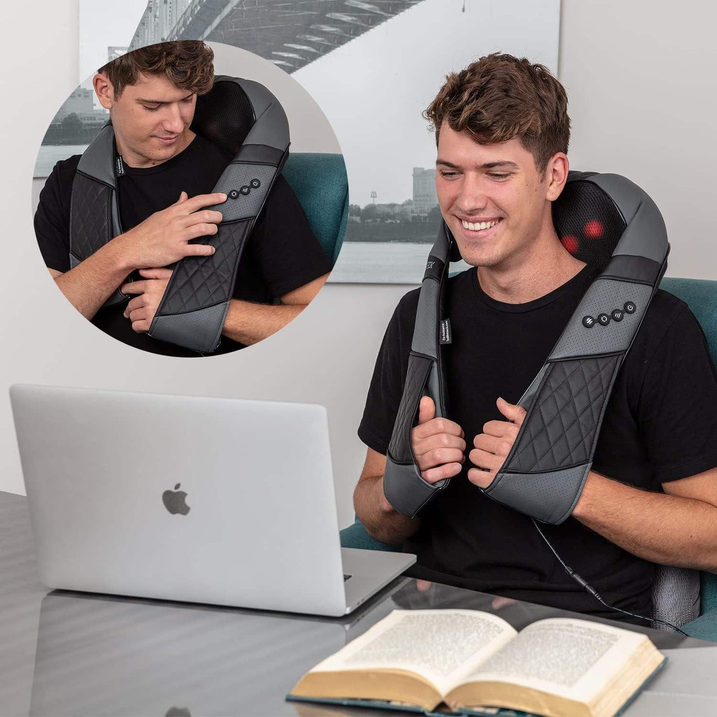 Electric Shiatsu Deep Tissue Neck Massager with Heat - imprüv  