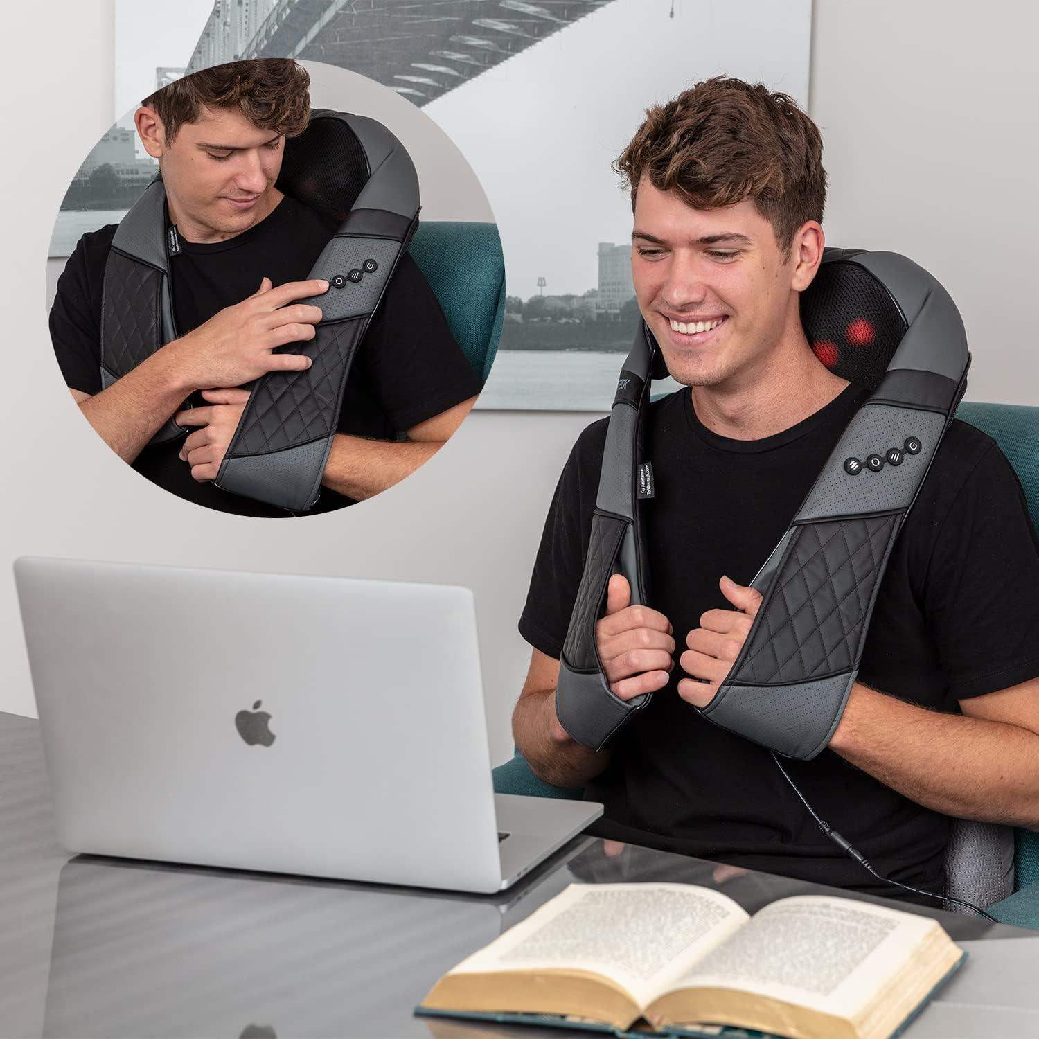 Electric Shiatsu Deep Tissue Neck Massager with Heat - imprüv  