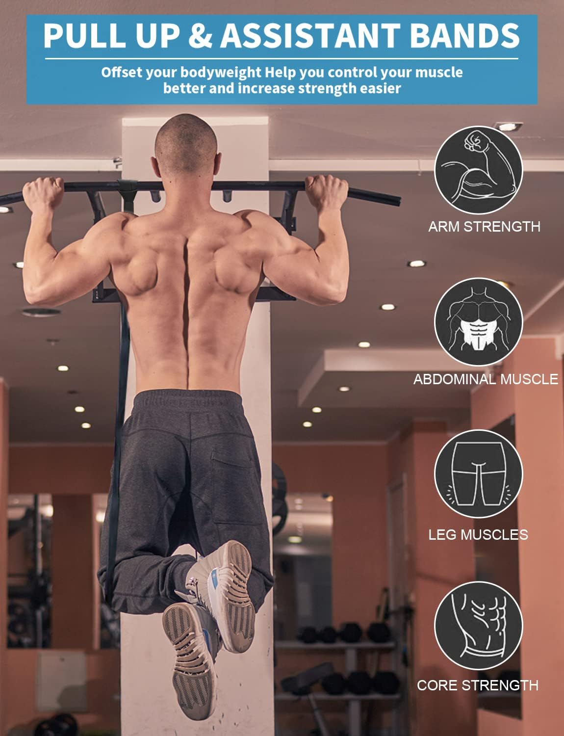 Extra Long Natural Latex Resistance Bands – Durable Loop Bands for Strength, Flexibility, and Mobility Training - imprüv  