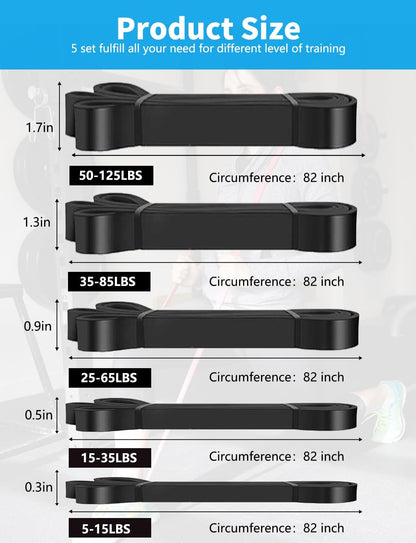 Extra Long Natural Latex Resistance Bands – Durable Loop Bands for Strength, Flexibility, and Mobility Training - imprüv