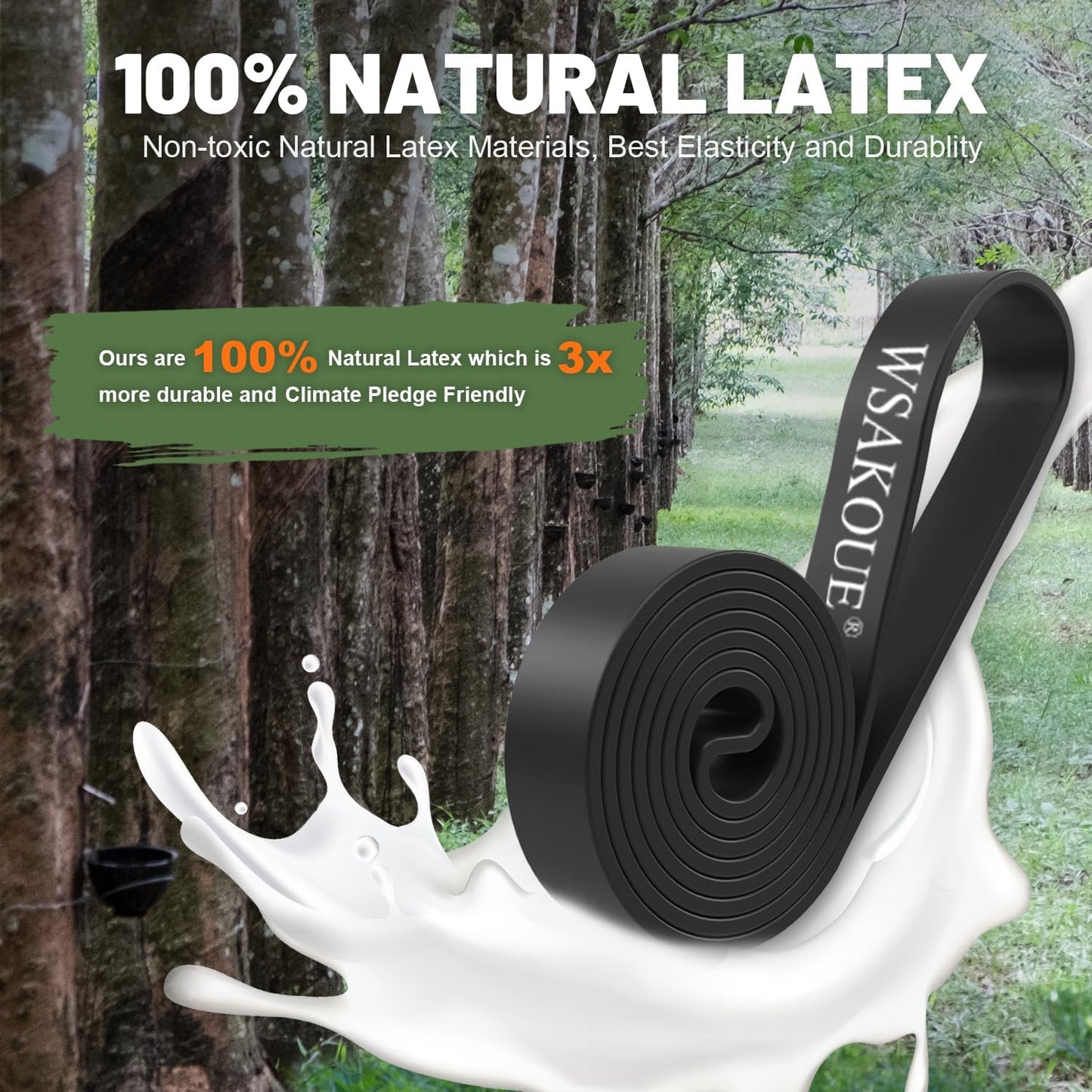 Extra Long Natural Latex Resistance Bands – Durable Loop Bands for Strength, Flexibility, and Mobility Training - imprüv