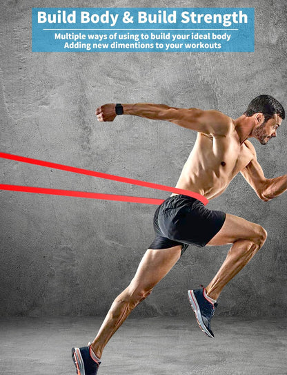 Extra Long Natural Latex Resistance Bands – Durable Loop Bands for Strength, Flexibility, and Mobility Training - imprüv