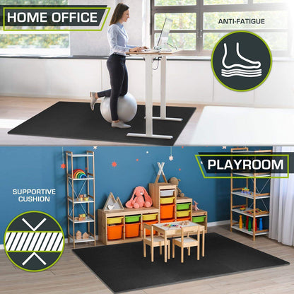 Extra Thick Puzzle Exercise Mat, Interlocking EVA Foam Tiles for Cushioned, Protective Workout Flooring - imprüv  