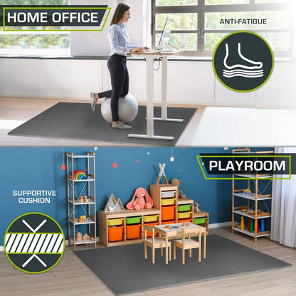 Extra Thick Puzzle Exercise Mat, Interlocking EVA Foam Tiles for Cushioned, Protective Workout Flooring - imprüv  