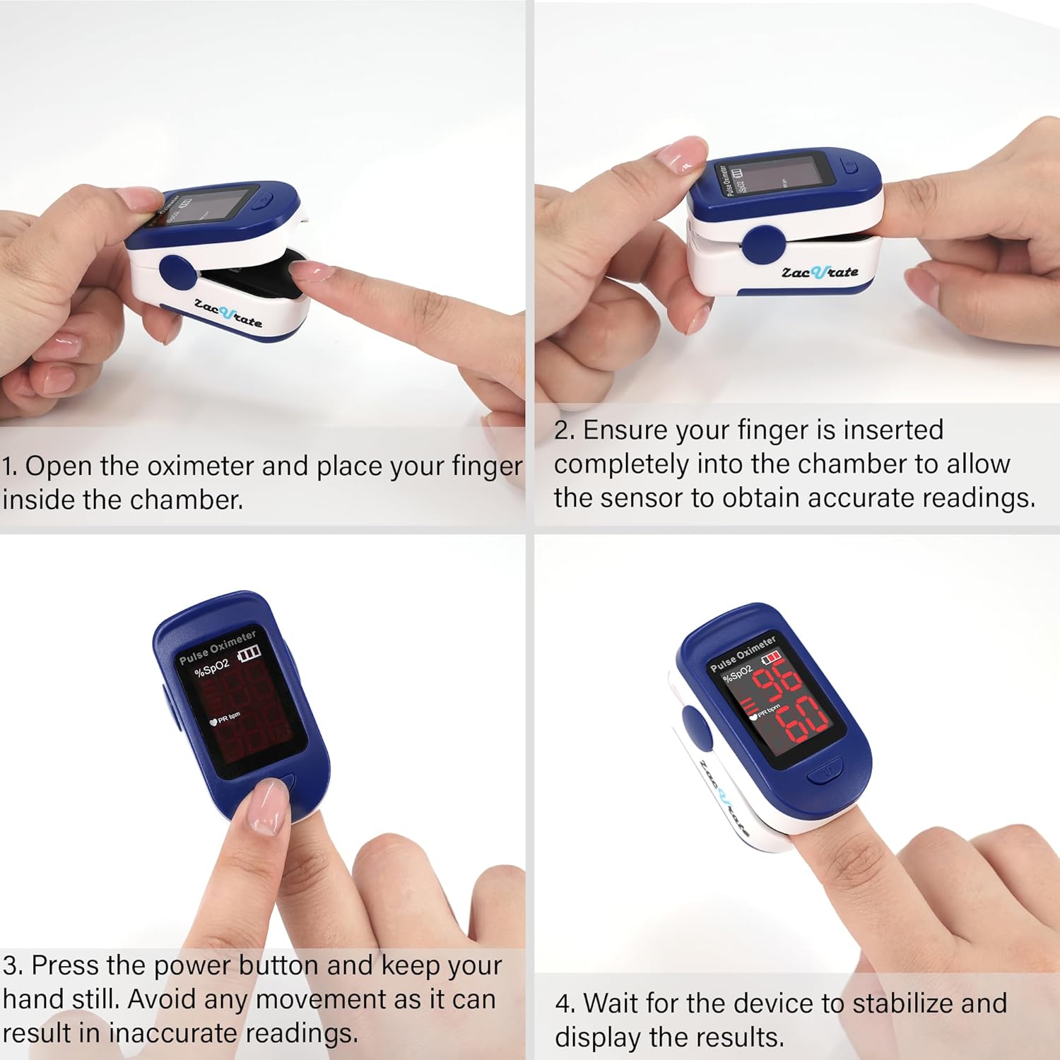 Fingertip Pulse Oximeter – Measures Blood Oxygen Saturation and Heart Rate for Wellness Monitoring - imprüv  