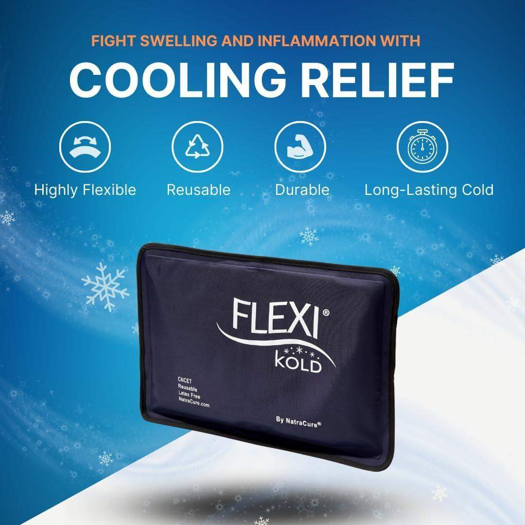 Flexible Gel Ice Pack, Soft Cooling Pad for Inflammation, Swelling, and Pain Relief - imprüv  