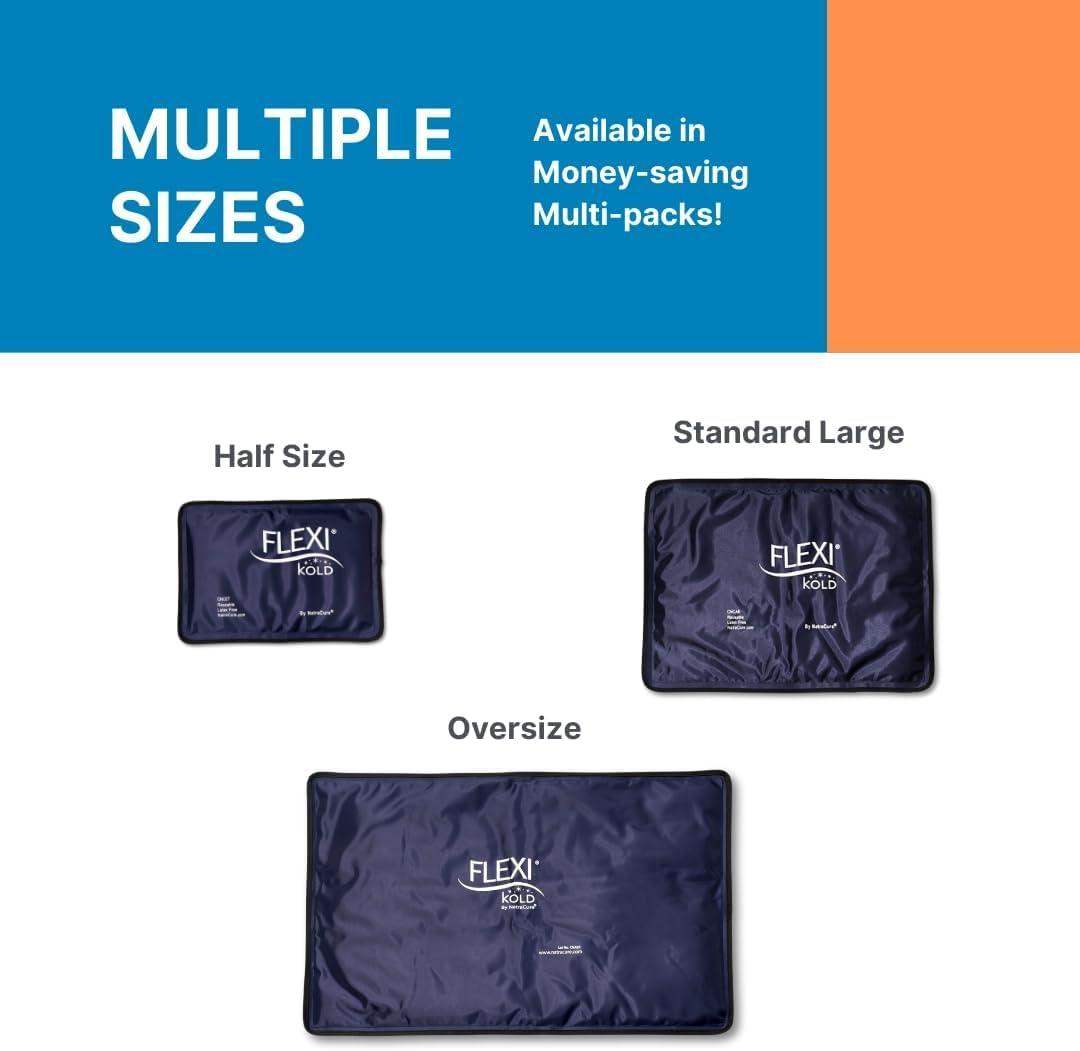 Flexible Gel Ice Pack, Soft Cooling Pad for Inflammation, Swelling, and Pain Relief - imprüv  