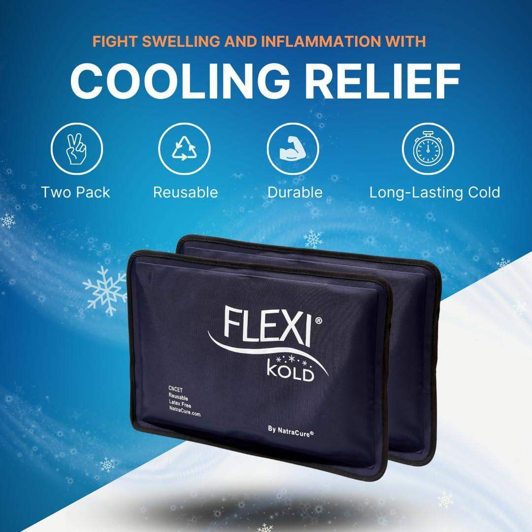 Flexible Gel Ice Pack, Soft Cooling Pad for Inflammation, Swelling, and Pain Relief - imprüv  