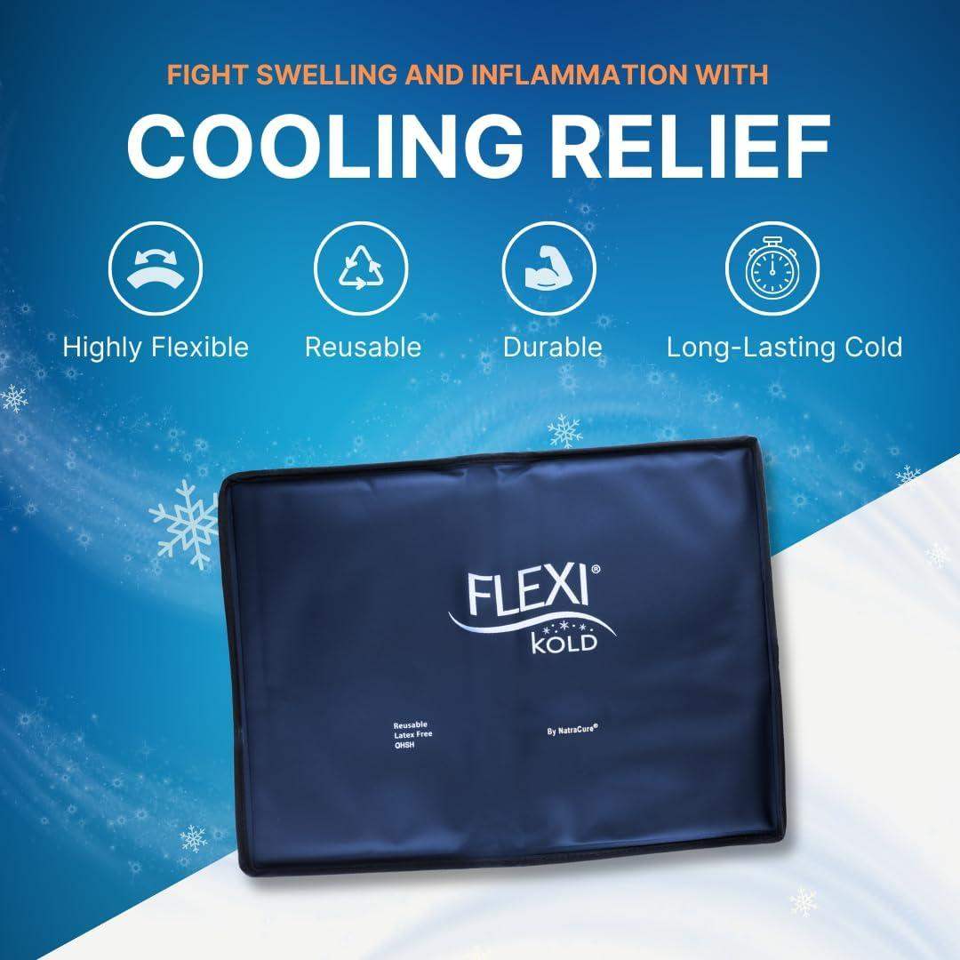 Flexible Gel Ice Pack, Soft Cooling Pad for Inflammation, Swelling, and Pain Relief - imprüv  