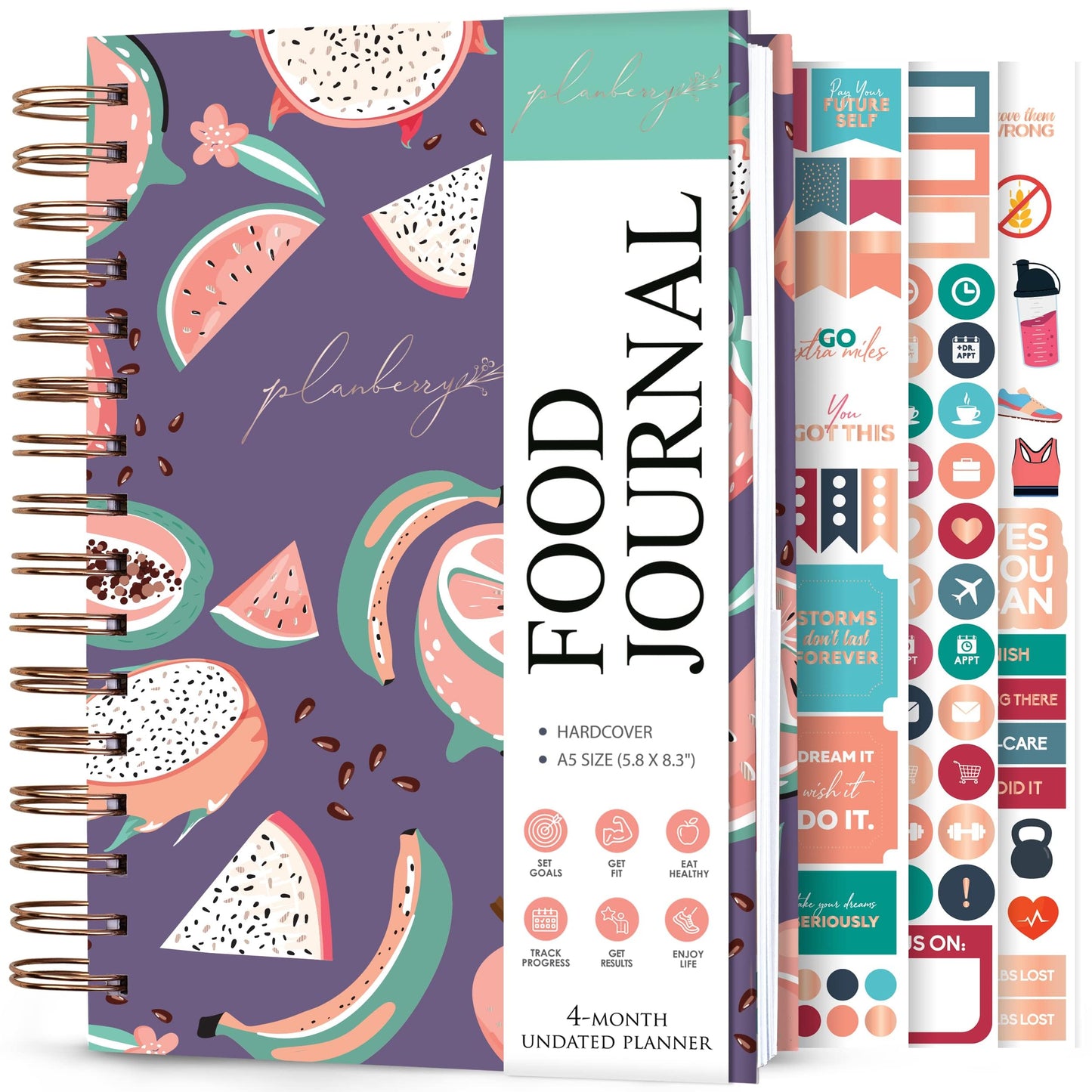 Food Journal for Nutrition Tracking Calorie Counting Meal Planning Exercise Logging and Weight Management - imprüv  