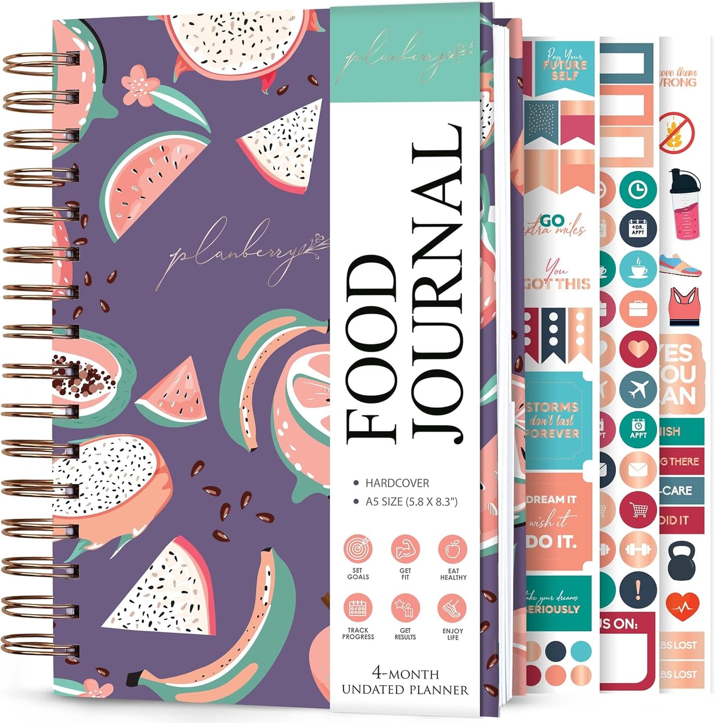 Food Journal for Nutrition Tracking Calorie Counting Meal Planning Exercise Logging and Weight Management - imprüv  