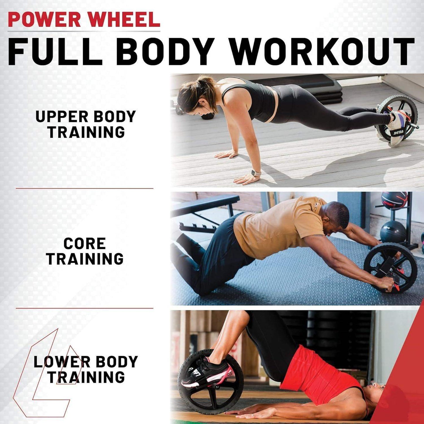 Foot Strap Power Ab Wheel, Functional Core Trainer for Stability, Strength, and Controlled Rollouts - imprüv  