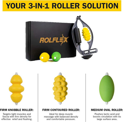 Forearm Self-Massage Roller for Tennis and Golfer's Elbow, Carpal Tunnel, and Tendonitis Recovery - imprüv  