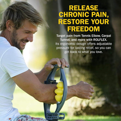 Forearm Self-Massage Roller for Tennis and Golfer's Elbow, Carpal Tunnel, and Tendonitis Recovery - imprüv  