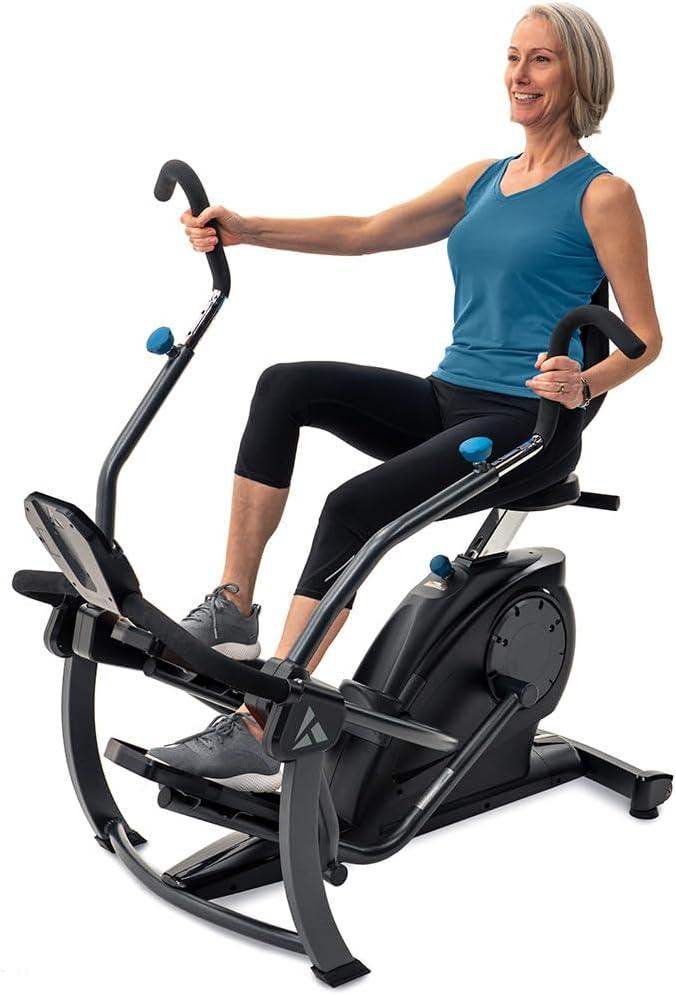 FreeStep Recumbent Cross Trainer, Magnetic Resistance Elliptical and Stride Stepper for Low-Impact Cardio and Joint-Friendly Strength - imprüv  