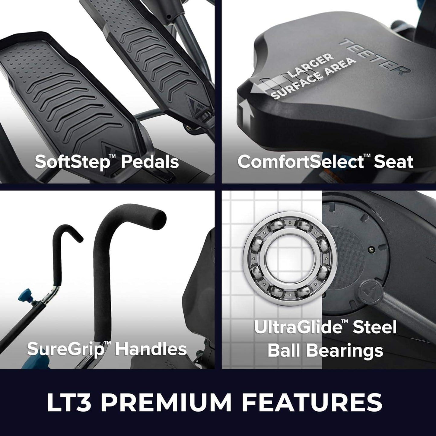 FreeStep Recumbent Cross Trainer, Magnetic Resistance Elliptical and Stride Stepper for Low-Impact Cardio and Joint-Friendly Strength - imprüv  