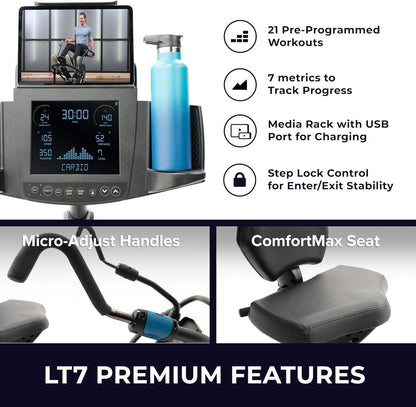 FreeStep Recumbent Cross Trainer, Magnetic Resistance Elliptical and Stride Stepper for Low-Impact Cardio and Joint-Friendly Strength - imprüv  