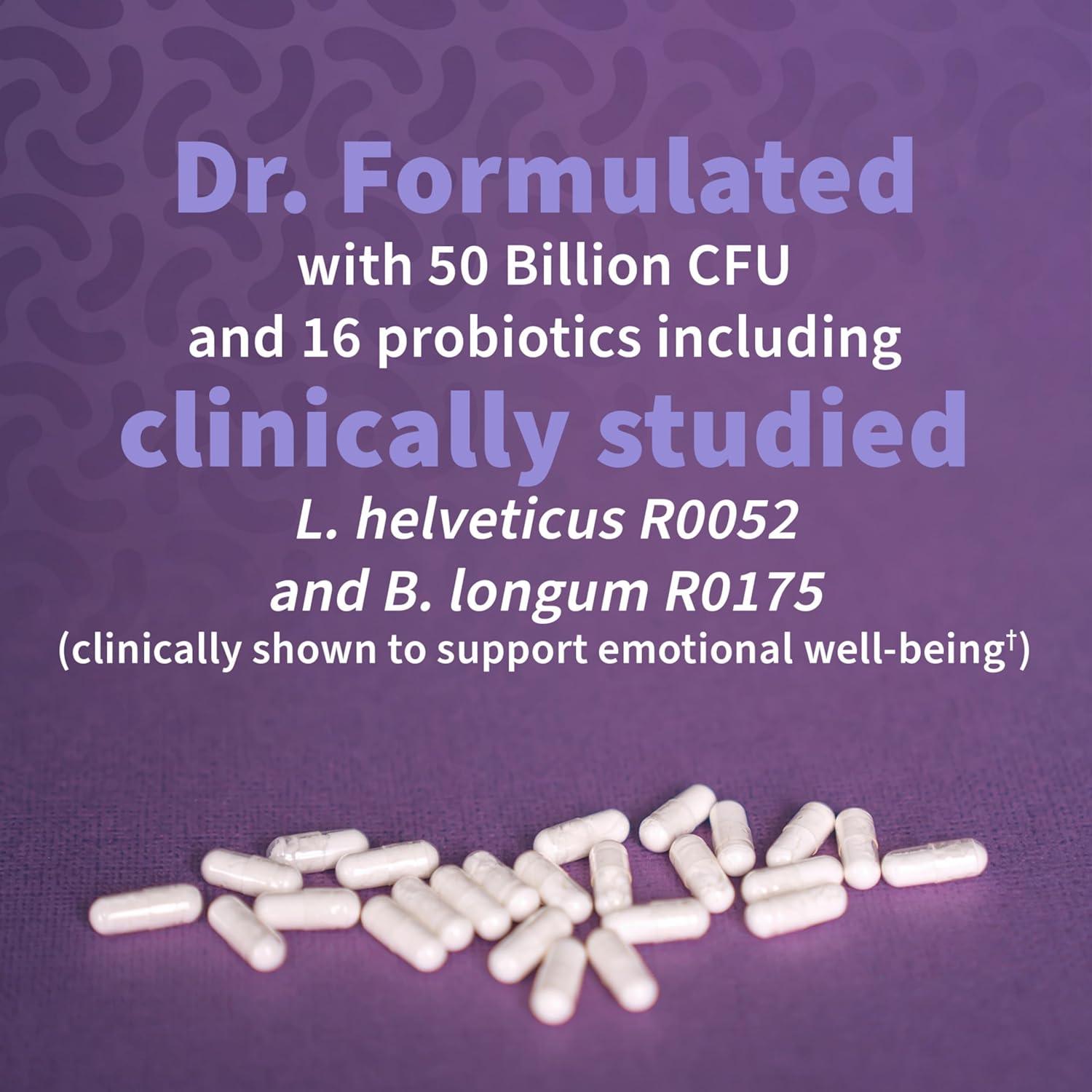 Garden of Life Dr. Formulated Probiotics Mood+ with Ashwagandha for Emotional Well-Being, Stress Support, and Digestive Balance - imprüv  