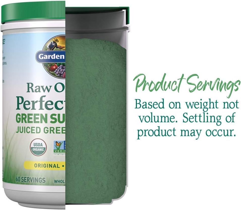 Garden of Life Raw Organic Perfect Food, Stevia-Free Green Superfood Powder to Alkalize, Detoxify, and Energize - imprüv  