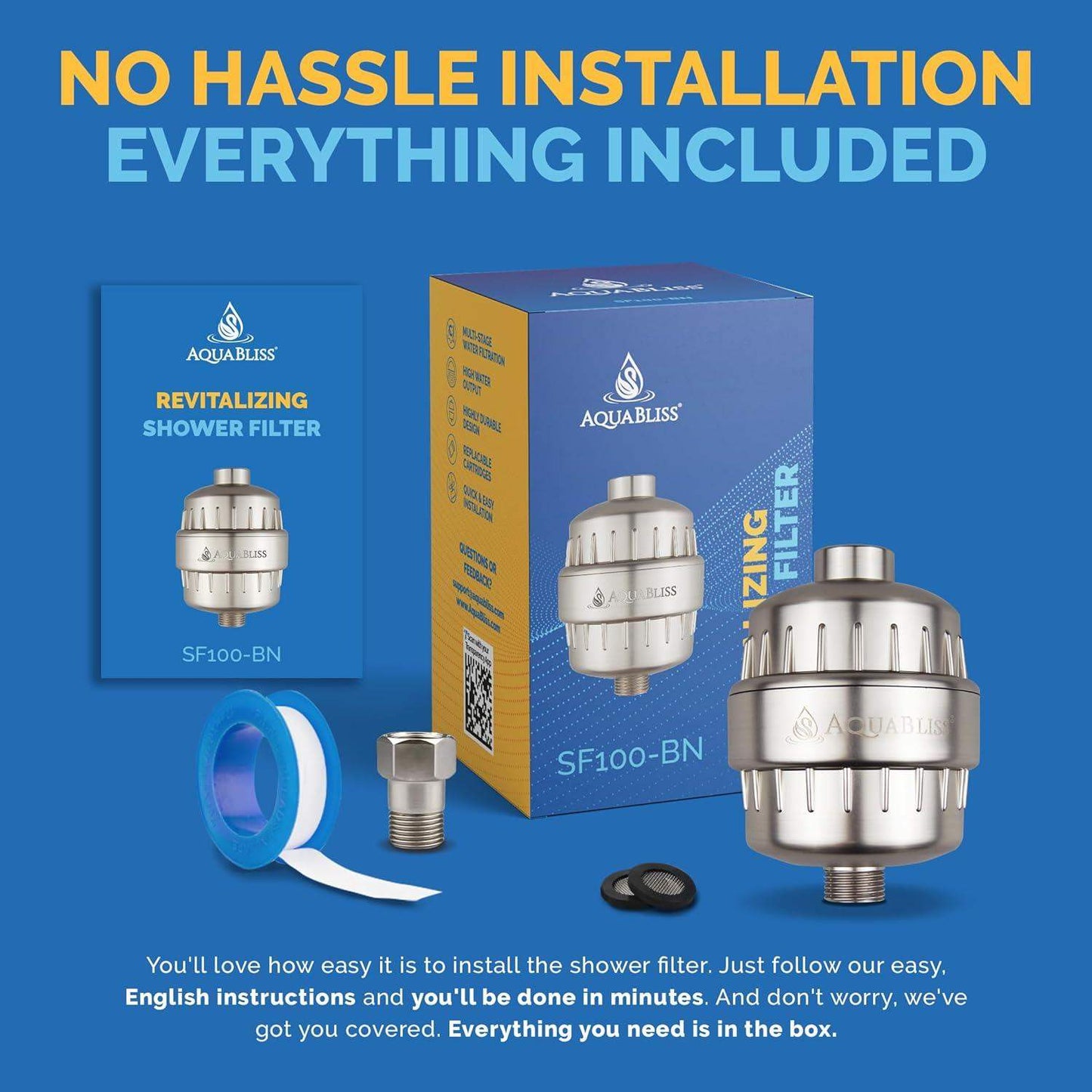 High-Output Revitalizing Shower Filter for Skin and Hair Hydration - imprüv  