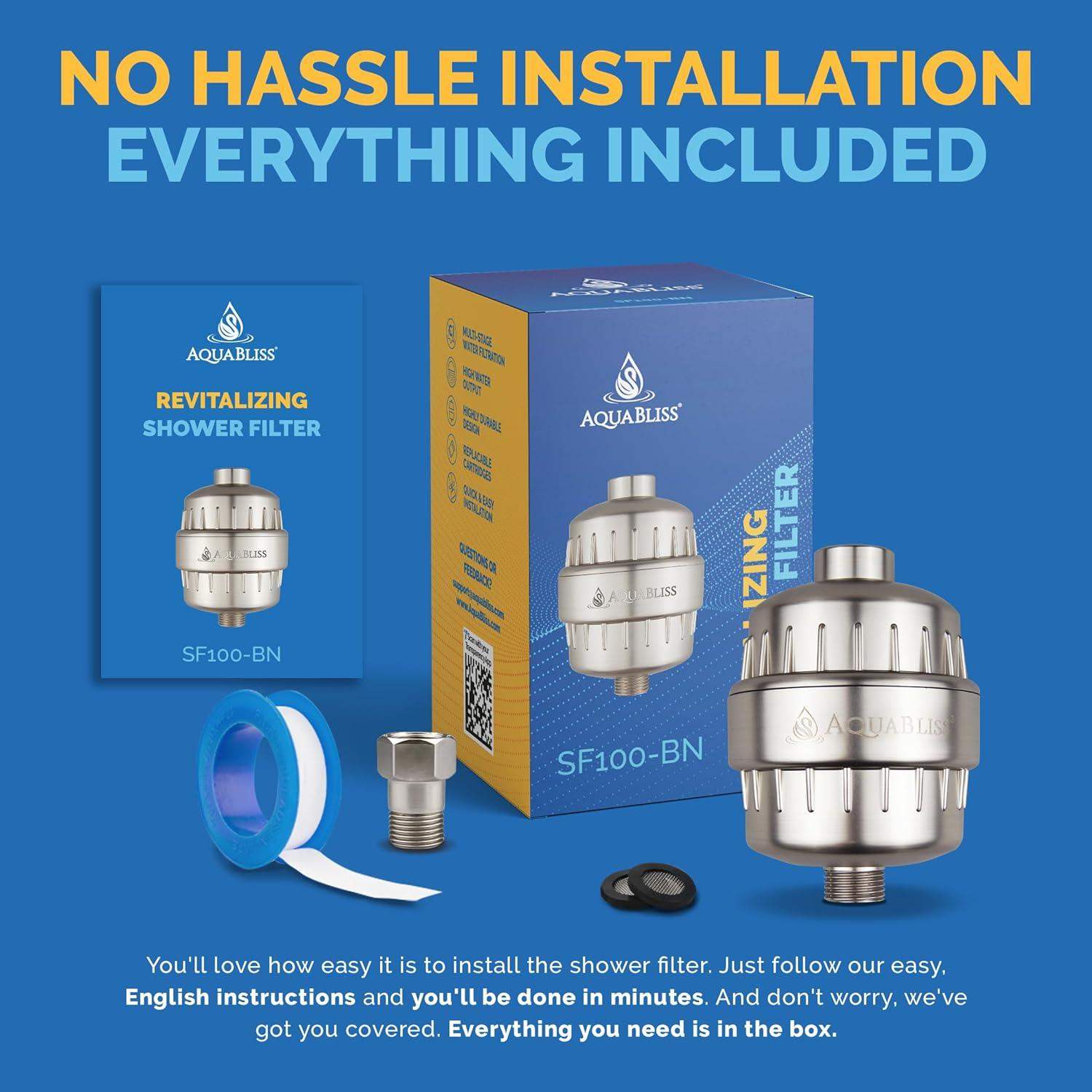 High-Output Revitalizing Shower Filter for Skin and Hair Hydration - imprüv  